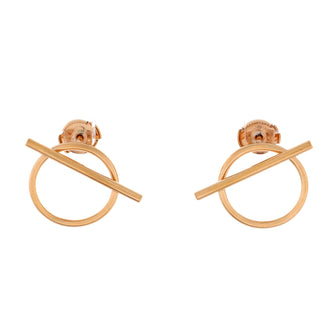 Hermes Echappee Earrings 18K Rose Gold Medium