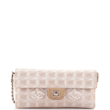 Chanel Travel Line Flap Bag Quilted Nylon East West