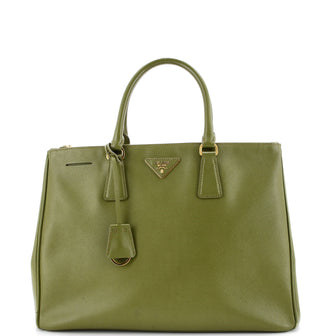 Prada Double Zip Lux Tote Saffiano Leather Large