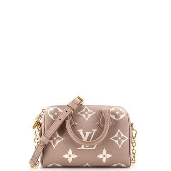 Louis Vuitton Speedy Bandouliere Bag Bicolor Monogram Empreinte Giant 20