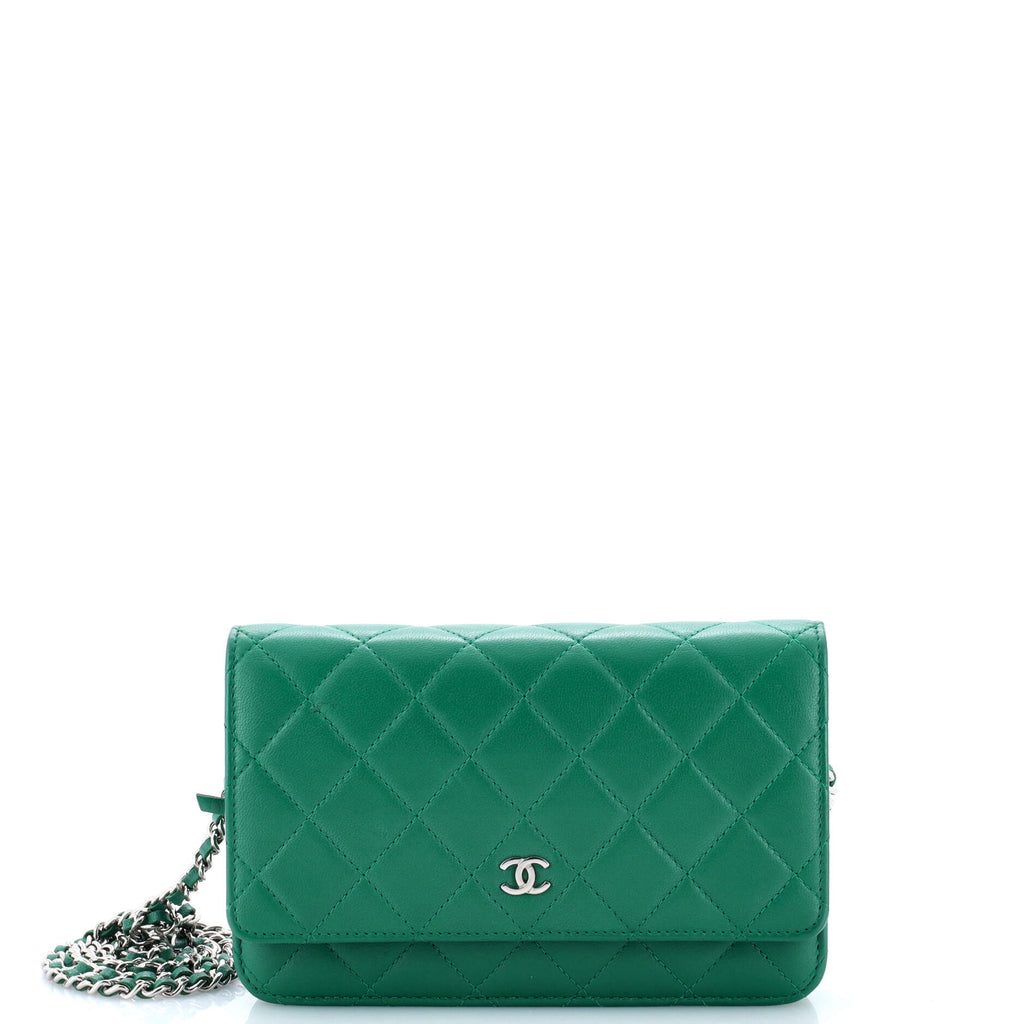 Wallet on Chain Quilted Lambskin