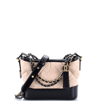 Chanel Gabrielle Hobo Quilted Aged Calfskin Small