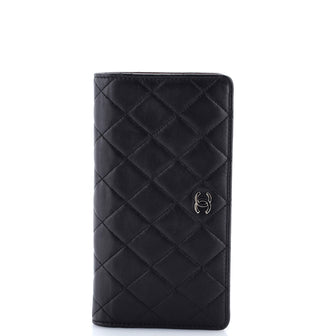 Chanel L-Yen Wallet Quilted Lambskin Long