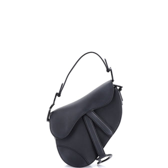 Christian Dior Ultra Matte Saddle Handbag Leather Mini