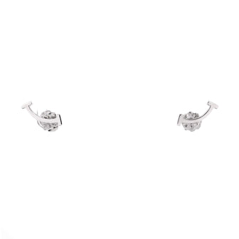 Tiffany & Co. T Smile Stud Earrings 18K White Gold
