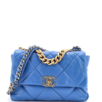 Chanel 19 Flap Bag Quilted Leather Large