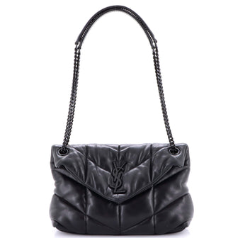 Saint Laurent Loulou Puffer Shoulder Bag Quilted Leather Small