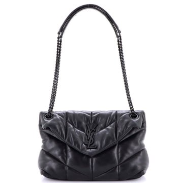 Saint Laurent Loulou Puffer Shoulder Bag Quilted Leather Small