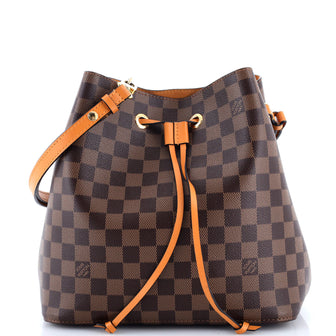 Louis Vuitton NeoNoe Handbag Damier with Leather MM