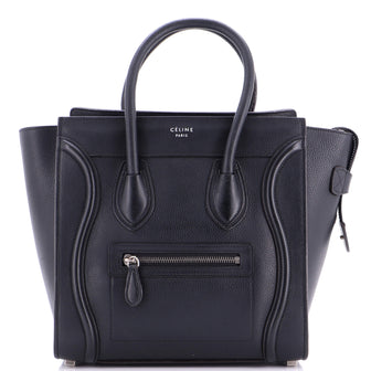 Celine Luggage Bag Grainy Leather Micro