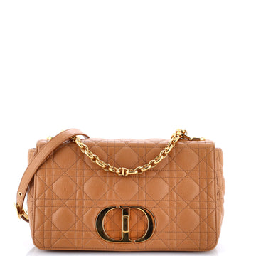 Christian Dior Caro Bag Cannage Quilt Calfskin Medium