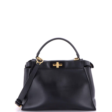 Fendi Monster Peekaboo Bag Leather Regular