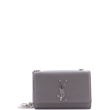 Saint Laurent Classic Monogram Crossbody Bag Grainy Leather Small