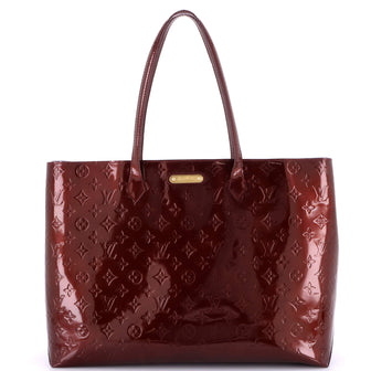 Louis Vuitton Wilshire Handbag Monogram Vernis GM