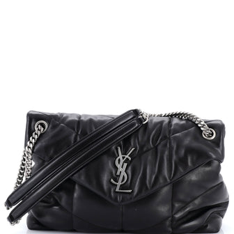 Saint Laurent Loulou Puffer Shoulder Bag Quilted Leather Medium