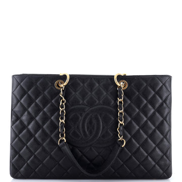 Chanel Grand Shopping Tote Quilted Caviar XL