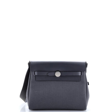 Hermes Herbag Zip Toile and Leather 20