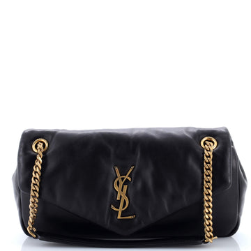 Saint Laurent Calypso Flap Bag Leather Medium