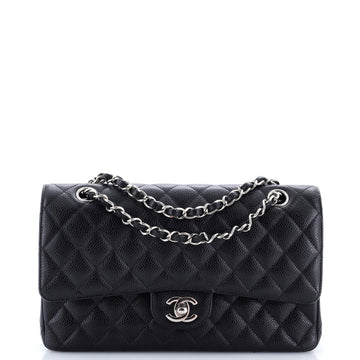 Chanel Classic Double Flap Bag Quilted Caviar Medium