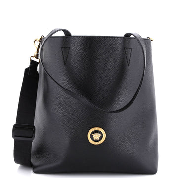 Versace La Medusa Convertible Shopper Tote Bag Leather Leather Tall
