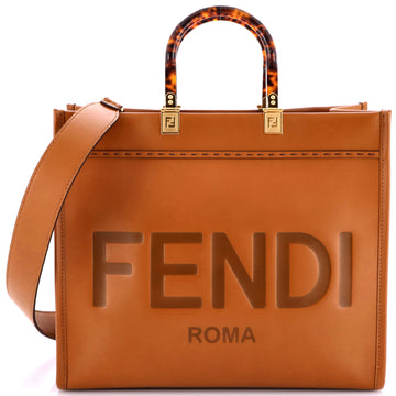 Fendi Sunshine Shopper Tote Leather Medium