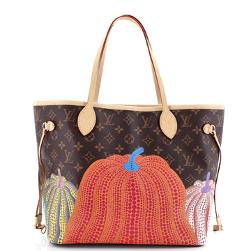 Louis Vuitton Neverfull NM Tote Yayoi Kusama Pumpkins Monogram Canvas MM
