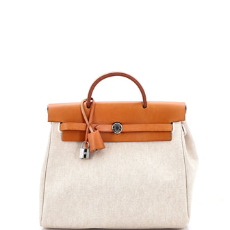 Hermes Herbag A Dos Backpack Toile