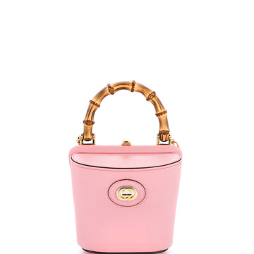 Gucci Bamboo Bucket Bag Leather Mini