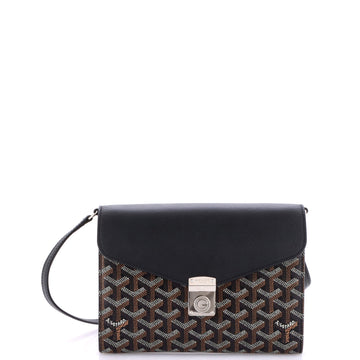 Goyard Chypre Wallet on Strap Coated Canvas with Leather