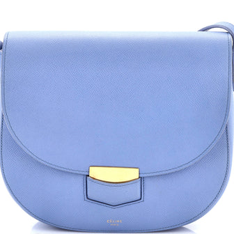 Celine Trotteur Crossbody Bag Grainy Leather Medium