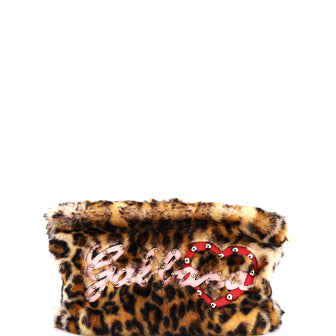 Dolce & Gabbana Cleo Crossbody Bag Embellished Faux Fur