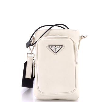 Prada Smart Phone Case Crossbody Bag Leather