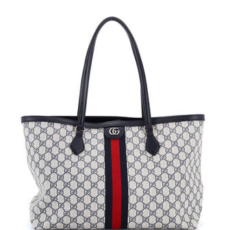 Gucci Ophidia Shopping Tote GG Coated Canvas Medium
