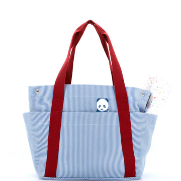 Hermes Passe-Passe Nappy Tote Striped Canvas