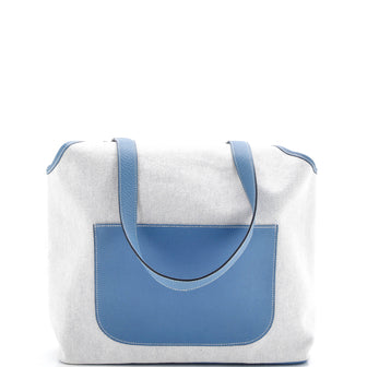 Hermes Jardinier Tote Toile and Leather PM