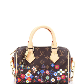 Louis Vuitton x Takashi Murakami Speedy Bandouliere Bag Flowers Monogram Canvas 20