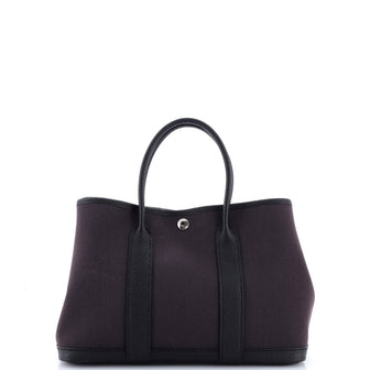 Hermes Garden Party Tote Toile and Leather 30