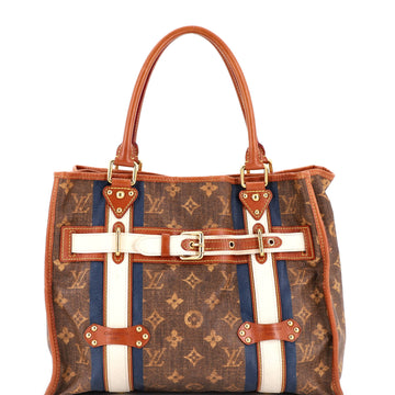 Louis Vuitton Tisse Sac Handbag Limited Edition Monogram Rayures GM
