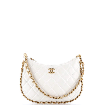 Chanel CC Chain Around Hobo Quilted Lambskin
