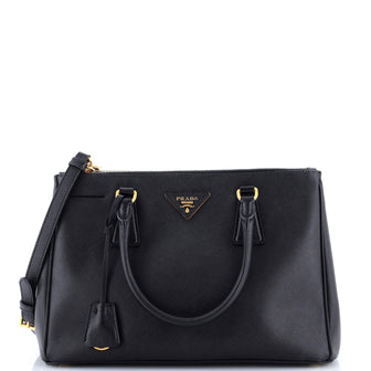 Prada Galleria Double Zip Tote Saffiano Leather Medium