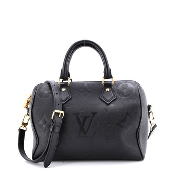 Louis Vuitton Speedy Bandouliere Bag Monogram Empreinte Giant 25