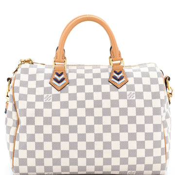 Louis Vuitton Speedy Bandouliere Bag Damier with Braided Detail 30