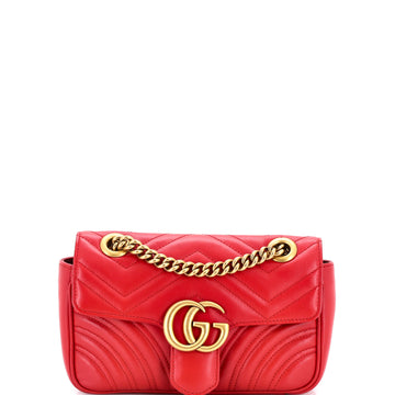 Gucci GG Marmont Flap Bag Matelasse Leather Mini