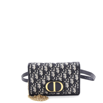 Christian Dior 30 Montaigne 2-in-1 Pouch Oblique Canvas