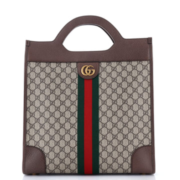 Gucci Ophidia Cut Out Handle Tote GG Coated Canvas Medium