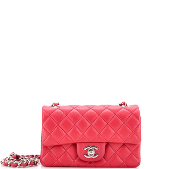 Chanel Classic Single Flap Bag Quilted Lambskin Mini