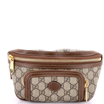 Gucci Interlocking G Patch Belt Bag GG Coated Canvas Large