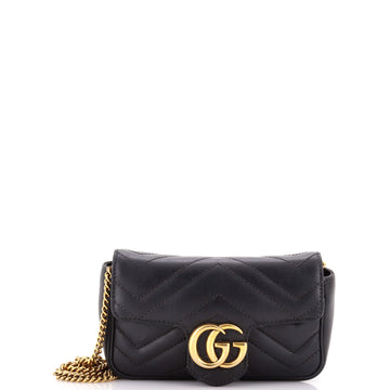 Gucci GG Marmont Flap Bag Matelasse Leather Super Mini