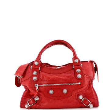 Balenciaga City Giant Studs Bag Leather Medium