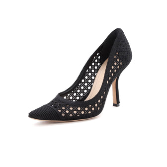 Christian Dior Women's Capture Pumps Cannage Embroidered Canvas
